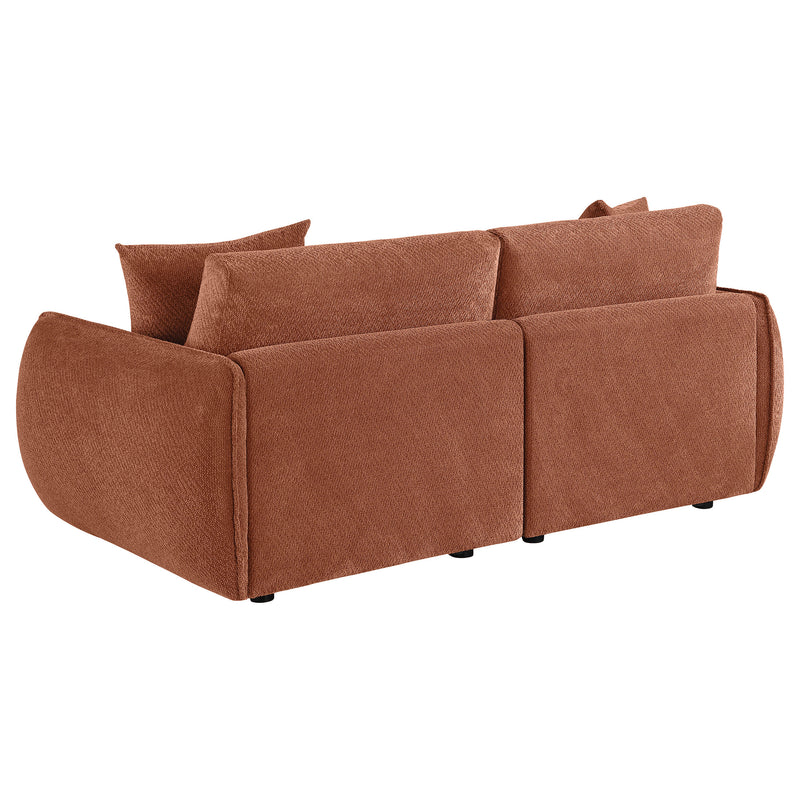 Sofá Modular Elysia Chenille Tapizado Coral