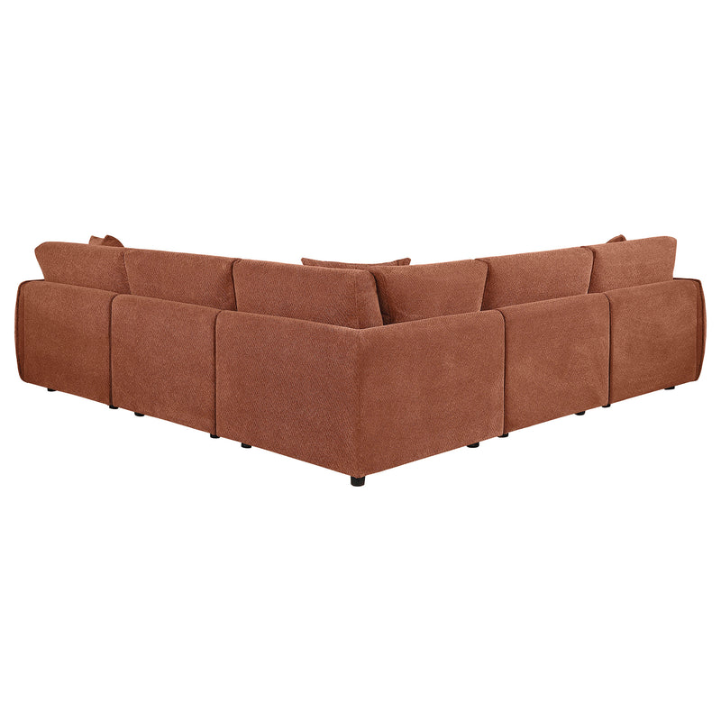 Sofá Modular Elysia Chenille Tapizado Coral