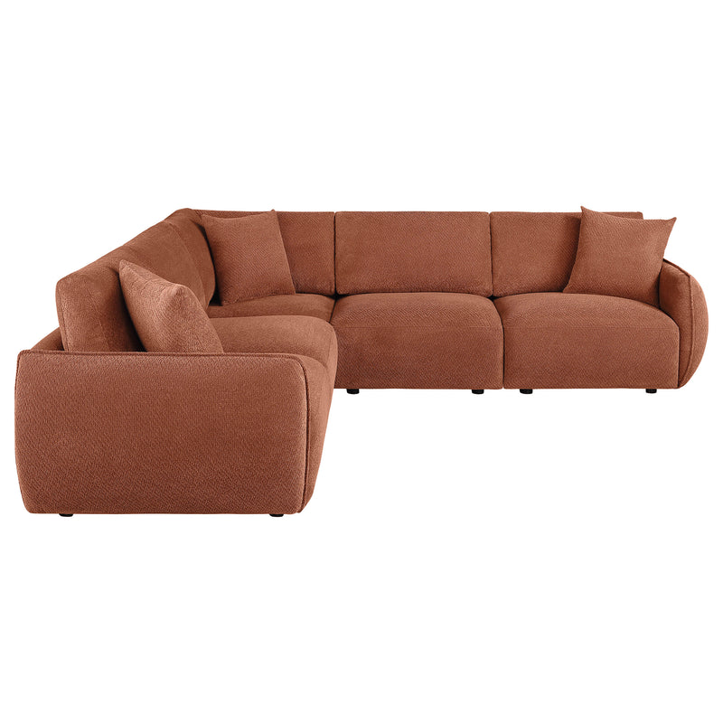 Sofá Modular Elysia Chenille Tapizado Coral