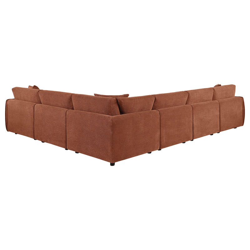 Sofá Modular Elysia Chenille Tapizado Coral