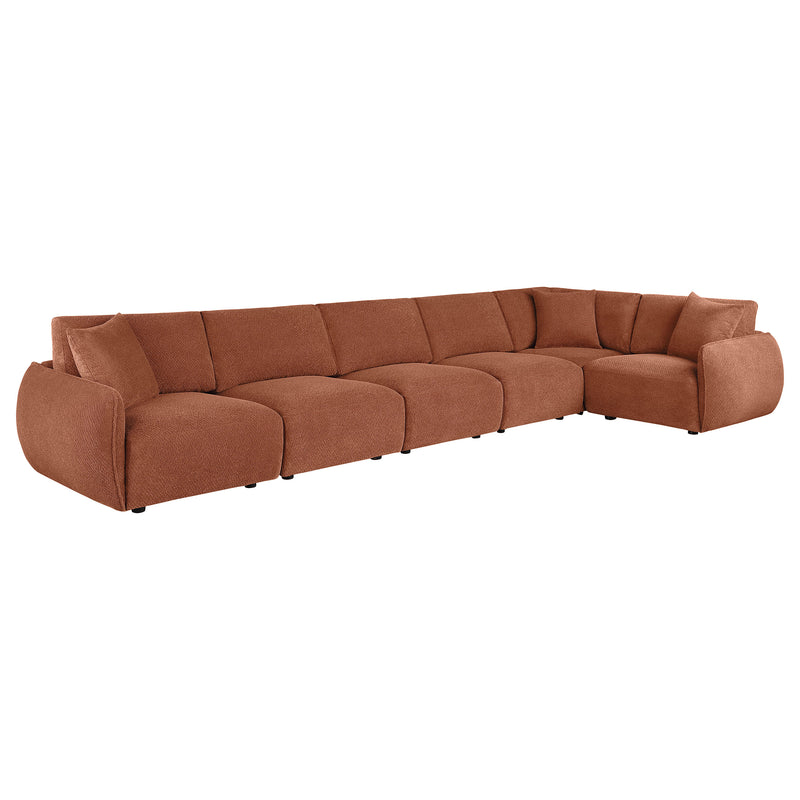 Sofá Modular Elysia Chenille Tapizado Coral