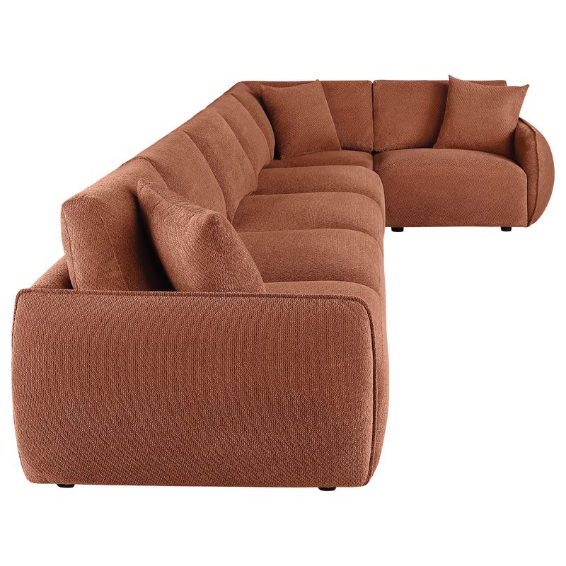 Sofá Modular Elysia Chenille Tapizado Coral