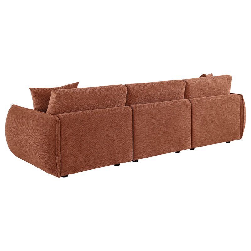 Sofá Modular Elysia Chenille Tapizado Coral