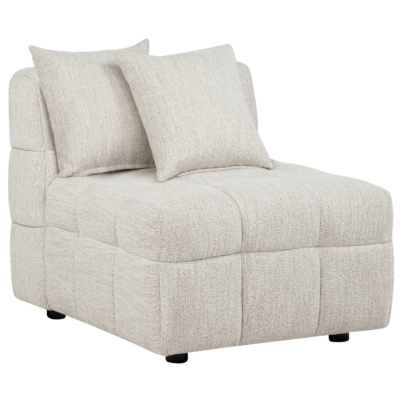 Sillón sin brazos tapizado Amara