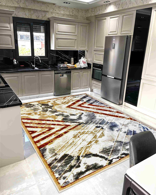 TRIBAL Rug DESIGN 5520 Sand 5x8 (5'2x7'5")"