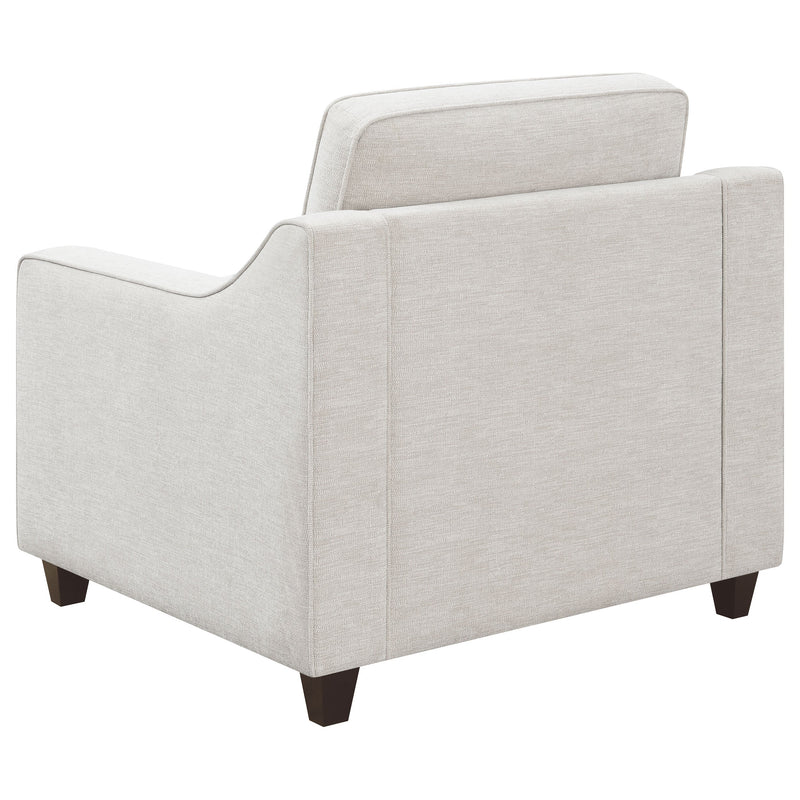 Sillón Acentual Christine Tapizado con Brazos Inclinados Beige