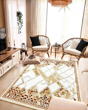 TRIBAL Rug DESIGN 5521 Beige 5x8 (5'2x7'5")"