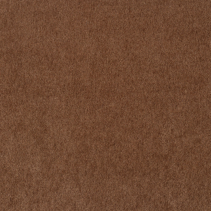 Selma Velvet Upholstered Crescent Arm Sofa Rust