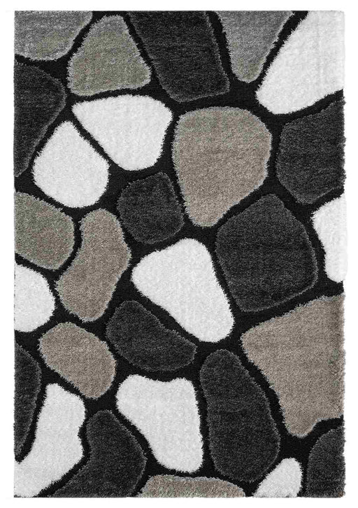 5D SHAGGY Rug Design 6411 Grey 8x11 (7'8x10'8")"