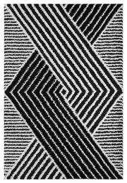 5D SHAGGY Rug Design 6415 Black 8x11 (7'8x10'8")"