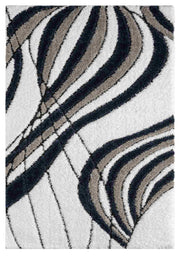 5D SHAGGY Rug Design 6418 Navy 8x11 (7'8x10'8")"