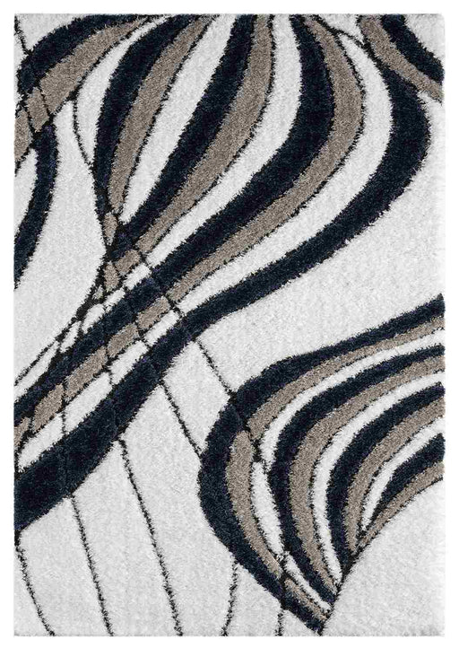 5D SHAGGY Rug Design 6418 Navy 8x11 (7'8x10'8")"
