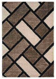 5D SHAGGY Rug Design 6419 Beige 8x11 (7'8x10'8")"