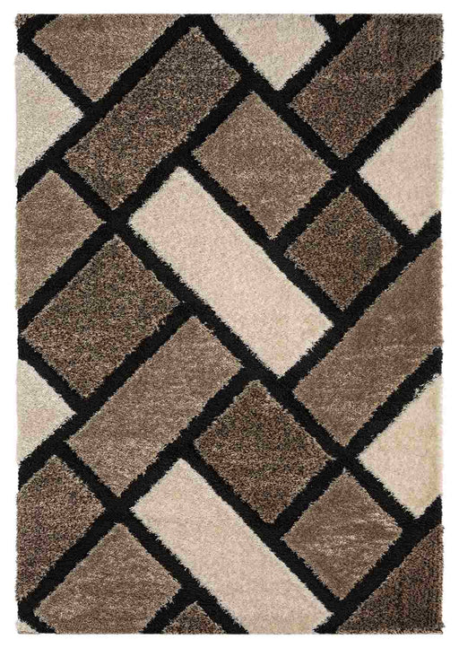 5D SHAGGY Rug Design 6419 Beige 8x11 (7'8x10'8")"