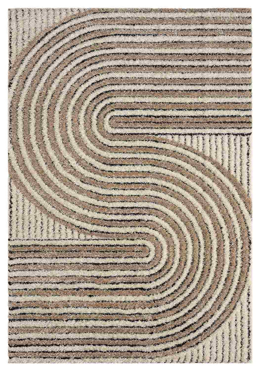 5D SHAGGY Rug Design 6421 Cream 5x8 (5'2x7'5")"
