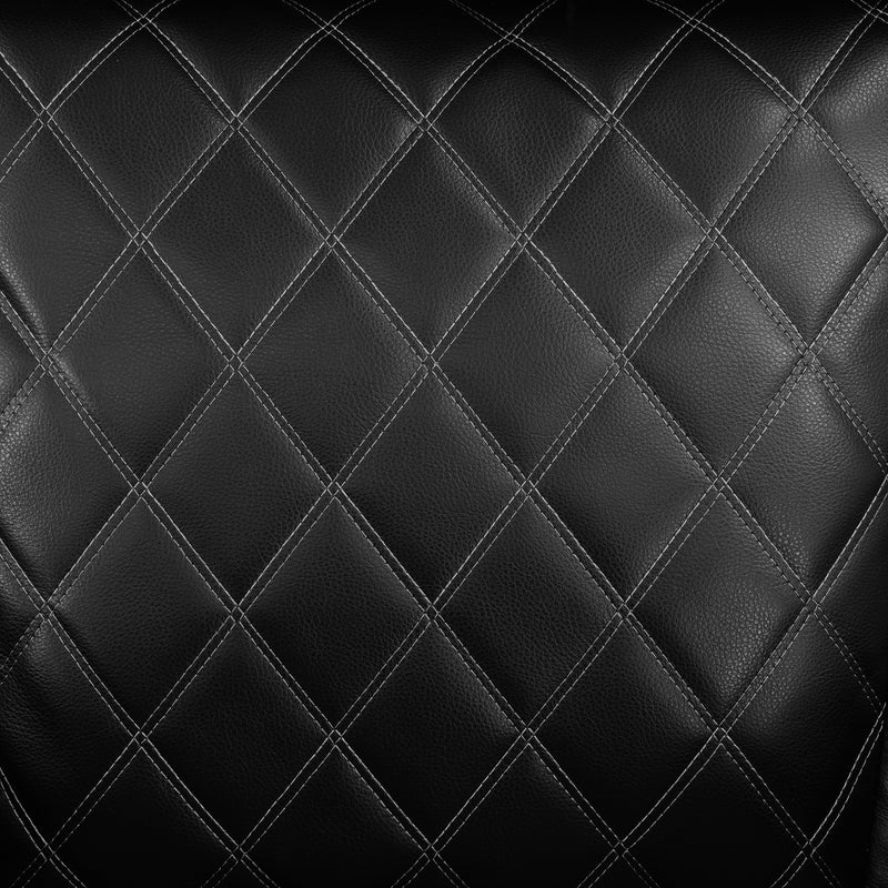 Black Breathable Leather 3-Piece Living Room Functional Sofa Set