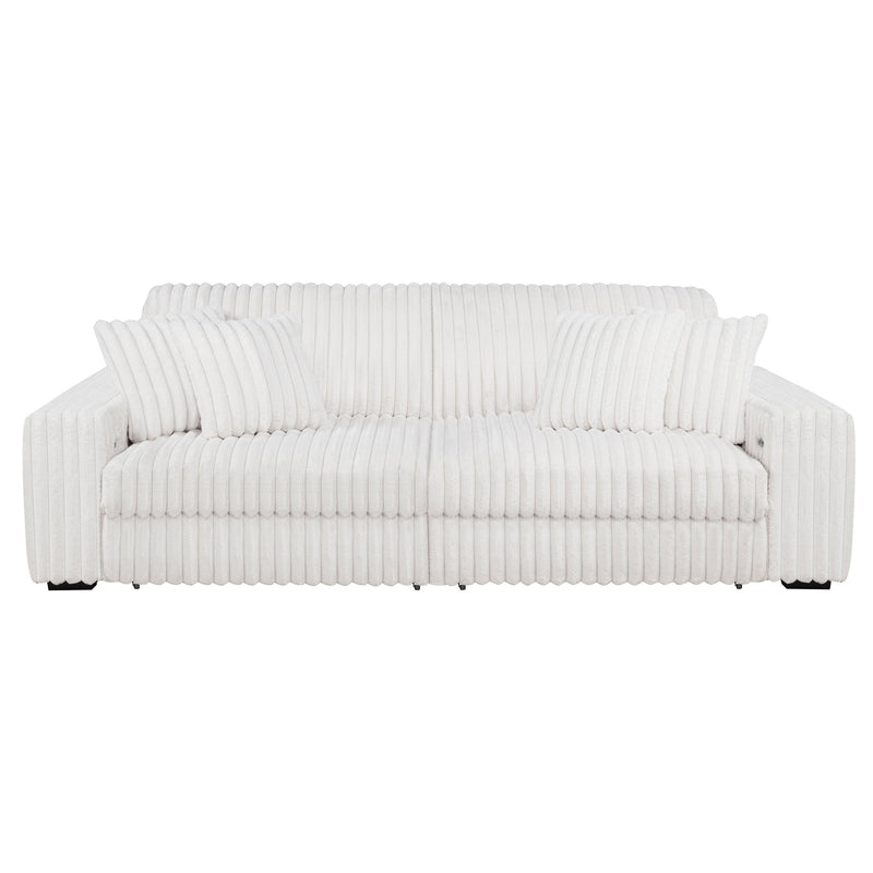 Jacana Corduroy Upholstered Dual Power Chaise Sofa