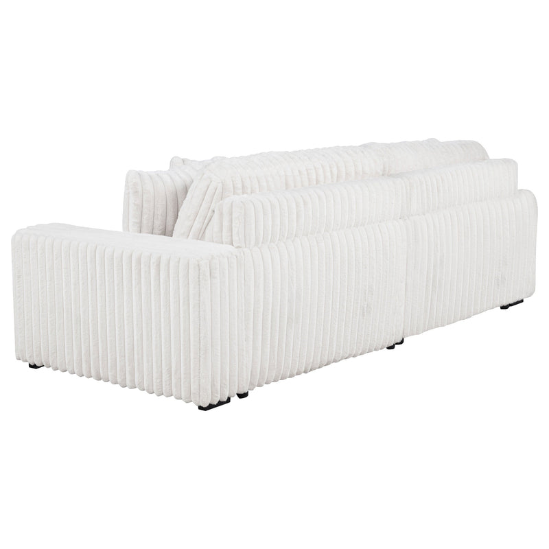 Jacana Corduroy Upholstered Dual Power Chaise Sofa