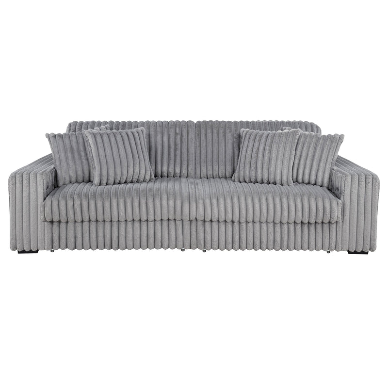 Jacana Corduroy Upholstered Dual Power Chaise Sofa