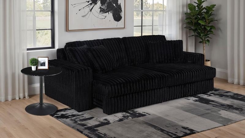 Jacana Corduroy Upholstered Dual Power Chaise Sofa