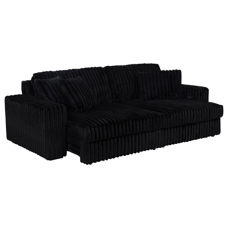Jacana Corduroy Upholstered Dual Power Chaise Sofa