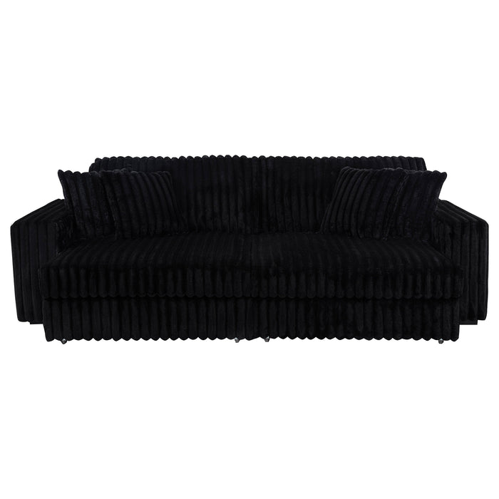 Jacana Corduroy Upholstered Dual Power Chaise Sofa