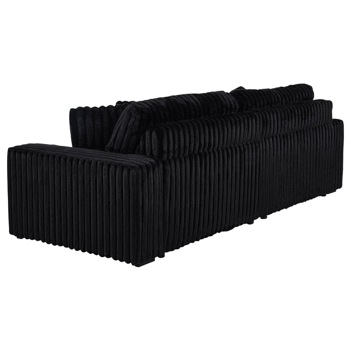 Jacana Corduroy Upholstered Dual Power Chaise Sofa