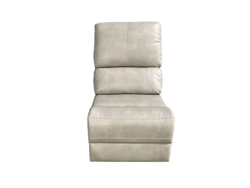 Brickston Faux Leather Modular Sectional Armless Chair