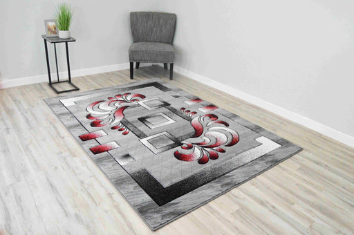 PREMIUM Rug Design 6008 Red 7 Foot Round (6'6x6'6" Round)"