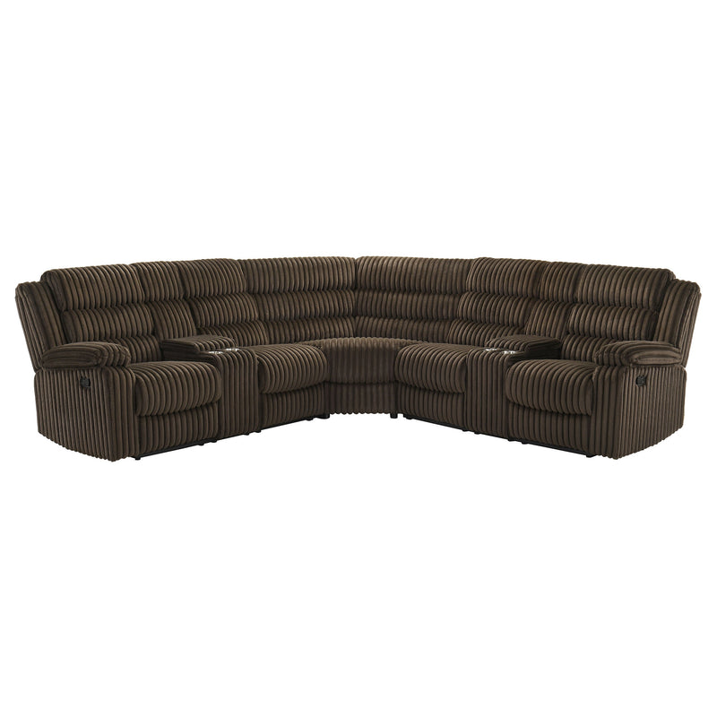 Sofá seccional reclinable tapizado Atkinson