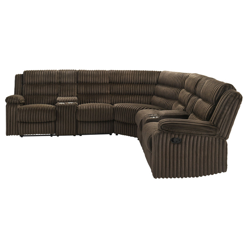 Sofá seccional reclinable tapizado Atkinson