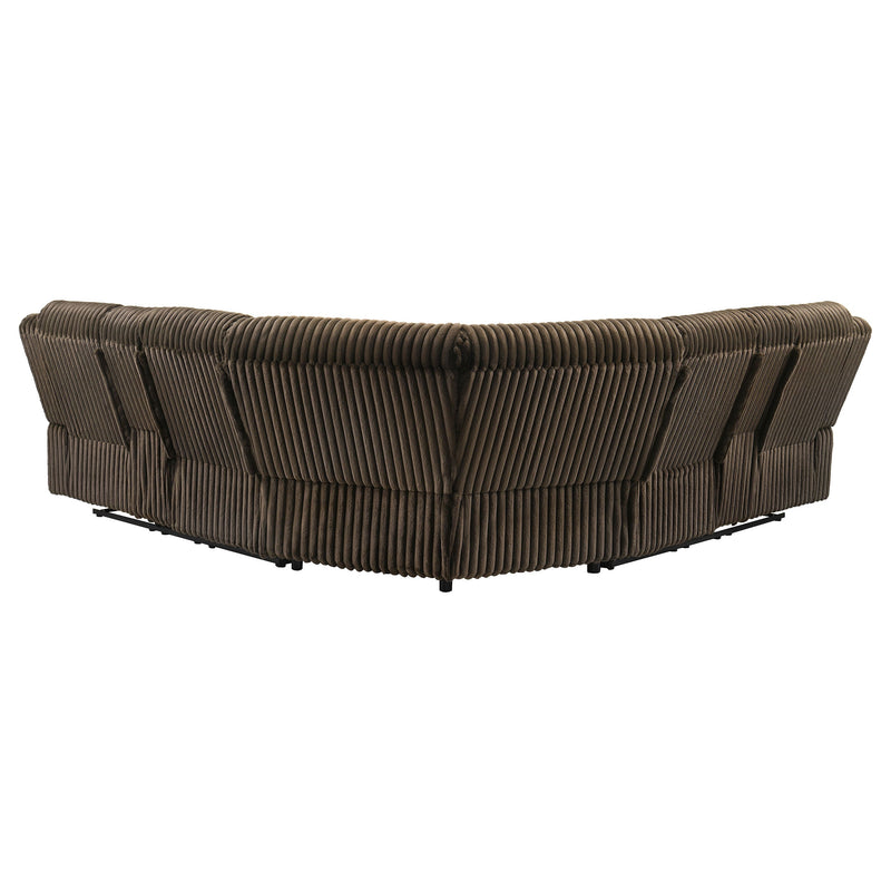 Sofá seccional reclinable tapizado Atkinson