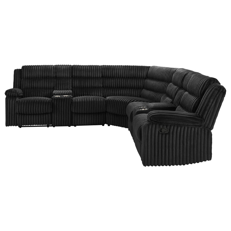 Sofá seccional reclinable tapizado Atkinson
