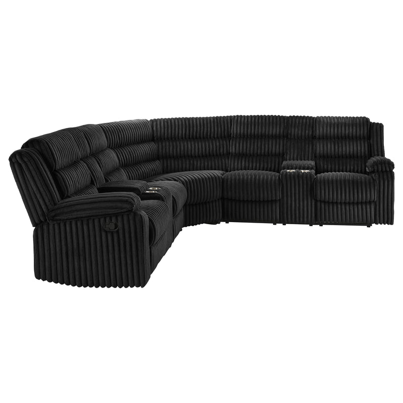 Sofá seccional reclinable tapizado Atkinson