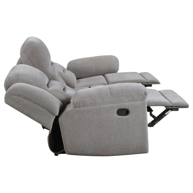 Gilson 3-piece Chenille Upholstered Reclining Sofa Set
