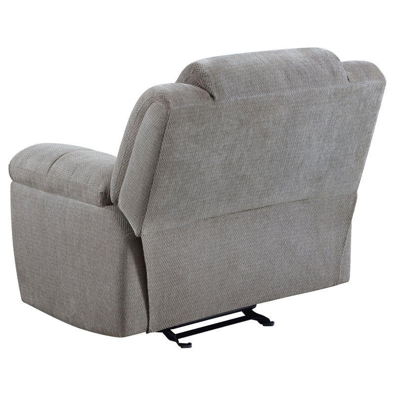 Juego de sofá reclinable tapizado en chenilla Gilson, gris