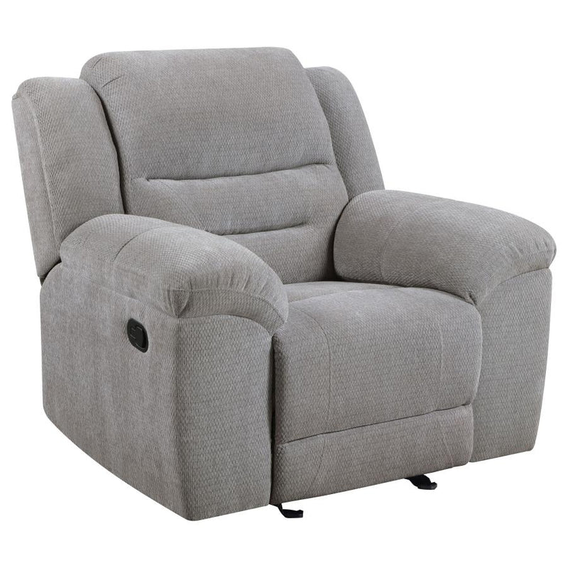 Gilson Chenille Upholstered Glider Recliner Chair