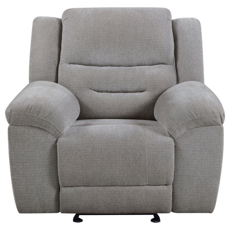 Gilson Chenille Upholstered Glider Recliner Chair