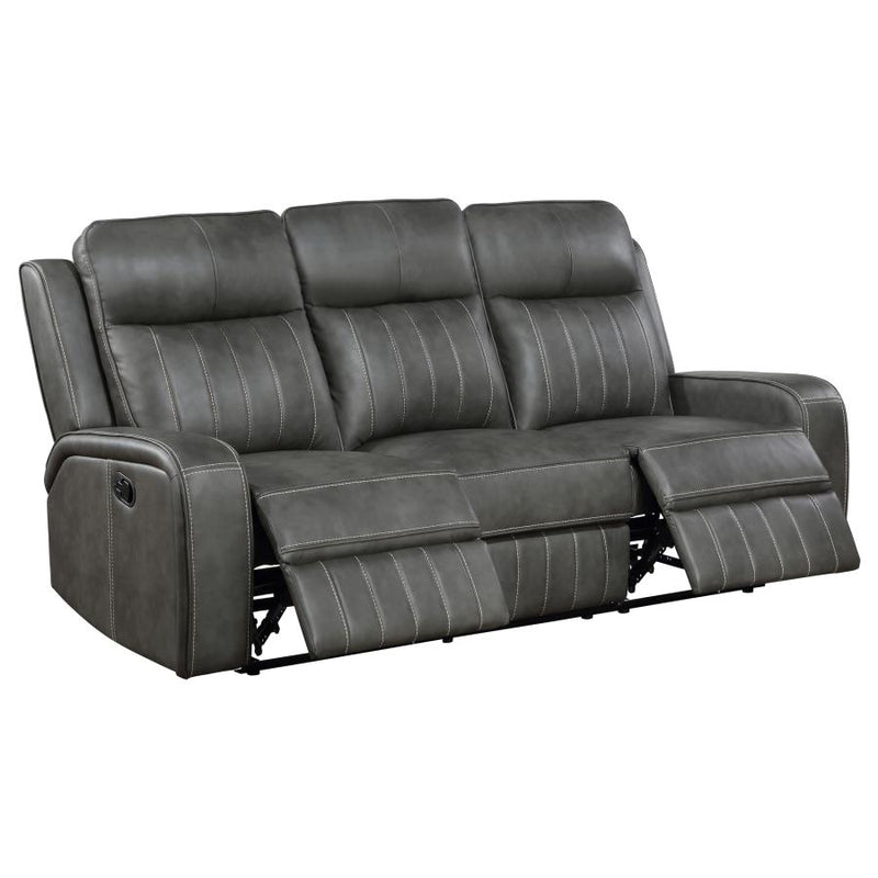 Raelynn 3-piece Upholstered Reclining Sofa Set