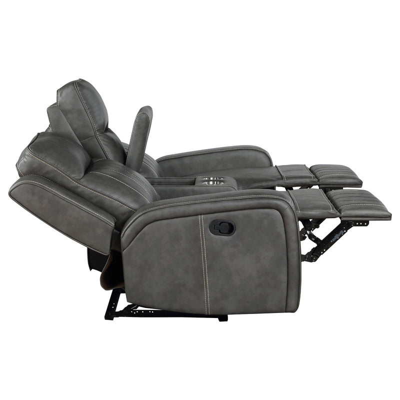 Juego de Sofás Reclinables Tapizados Raelynn Gris