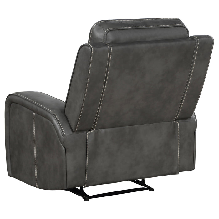 Raelynn 2-piece Upholstered Motion Reclining Sofa Set Grey