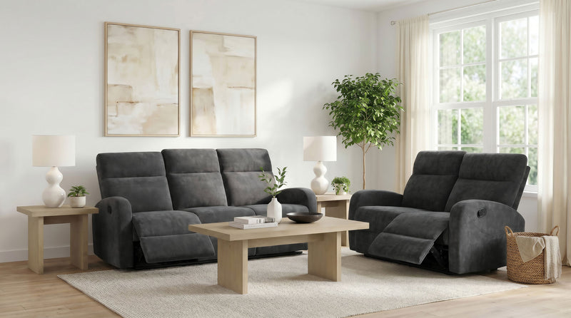 Hamilton Chenille Manual Reclining Sofa Set
