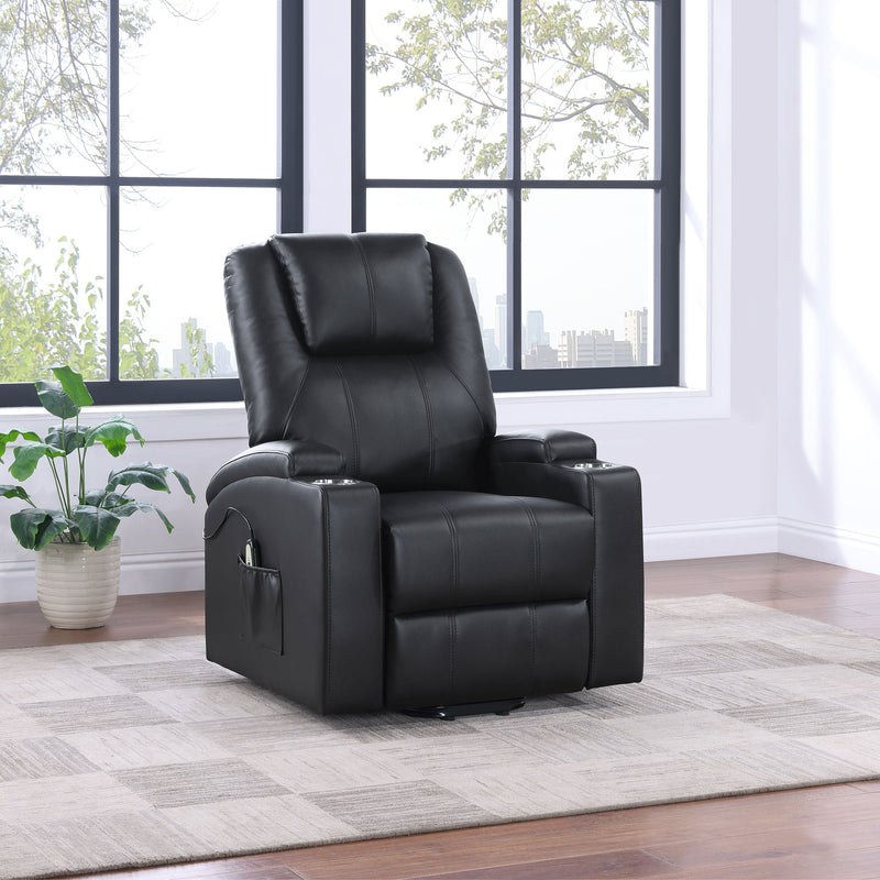 Armstrong Upholstered Power Lift Massage Recliner