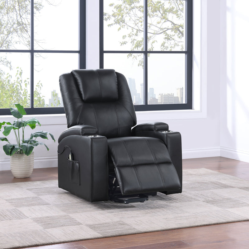 Armstrong Upholstered Power Lift Massage Recliner