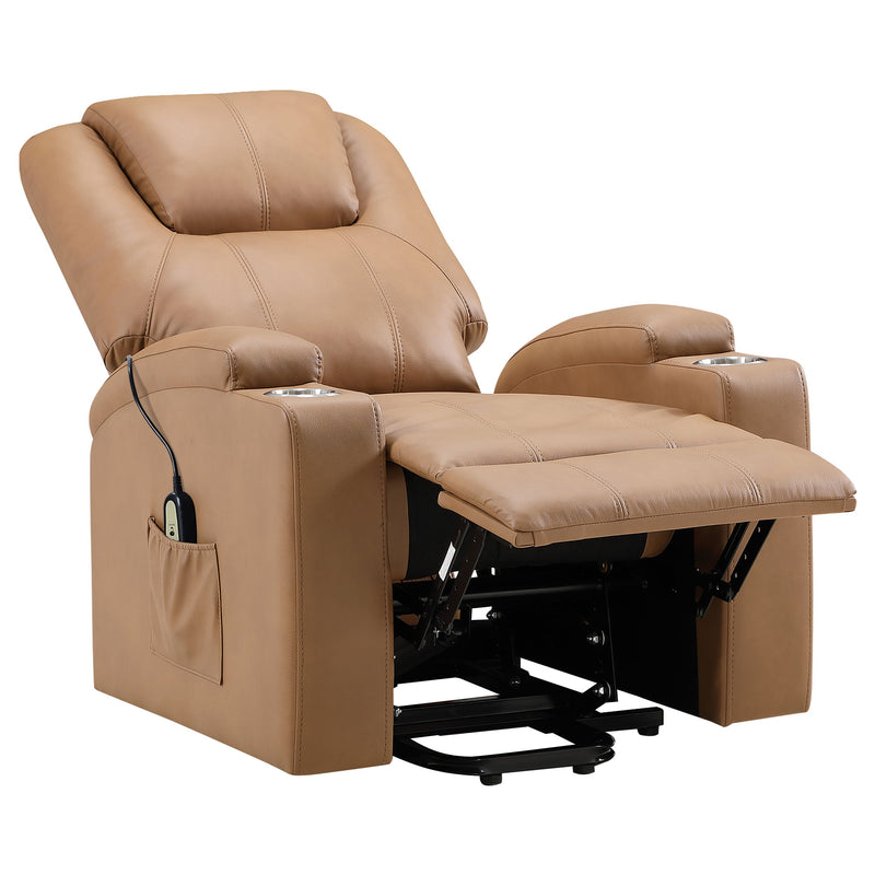 Armstrong Upholstered Power Lift Massage Recliner