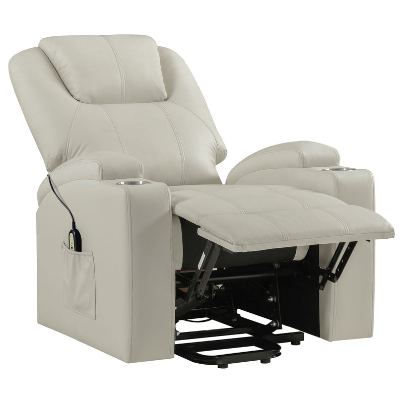 Armstrong Upholstered Power Lift Massage Recliner