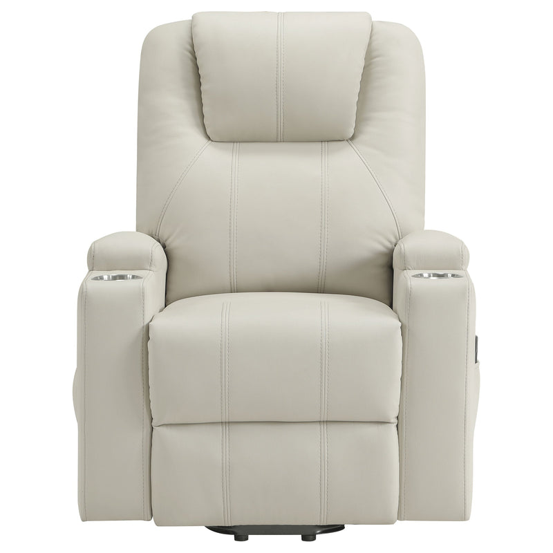 Armstrong Upholstered Power Lift Massage Recliner