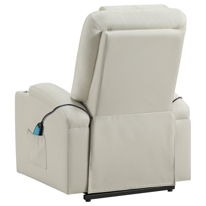 Armstrong Upholstered Power Lift Massage Recliner