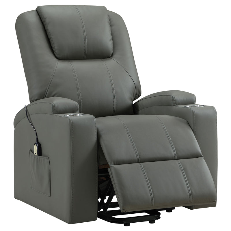 Armstrong Upholstered Power Lift Massage Recliner