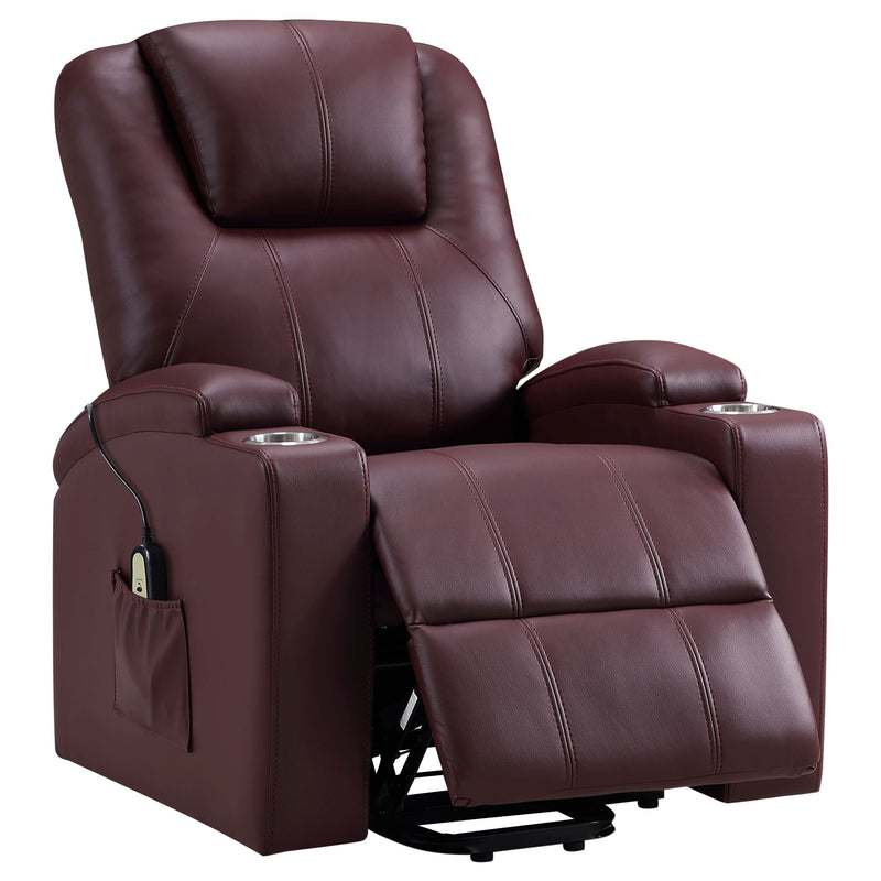 Armstrong Upholstered Power Lift Massage Recliner